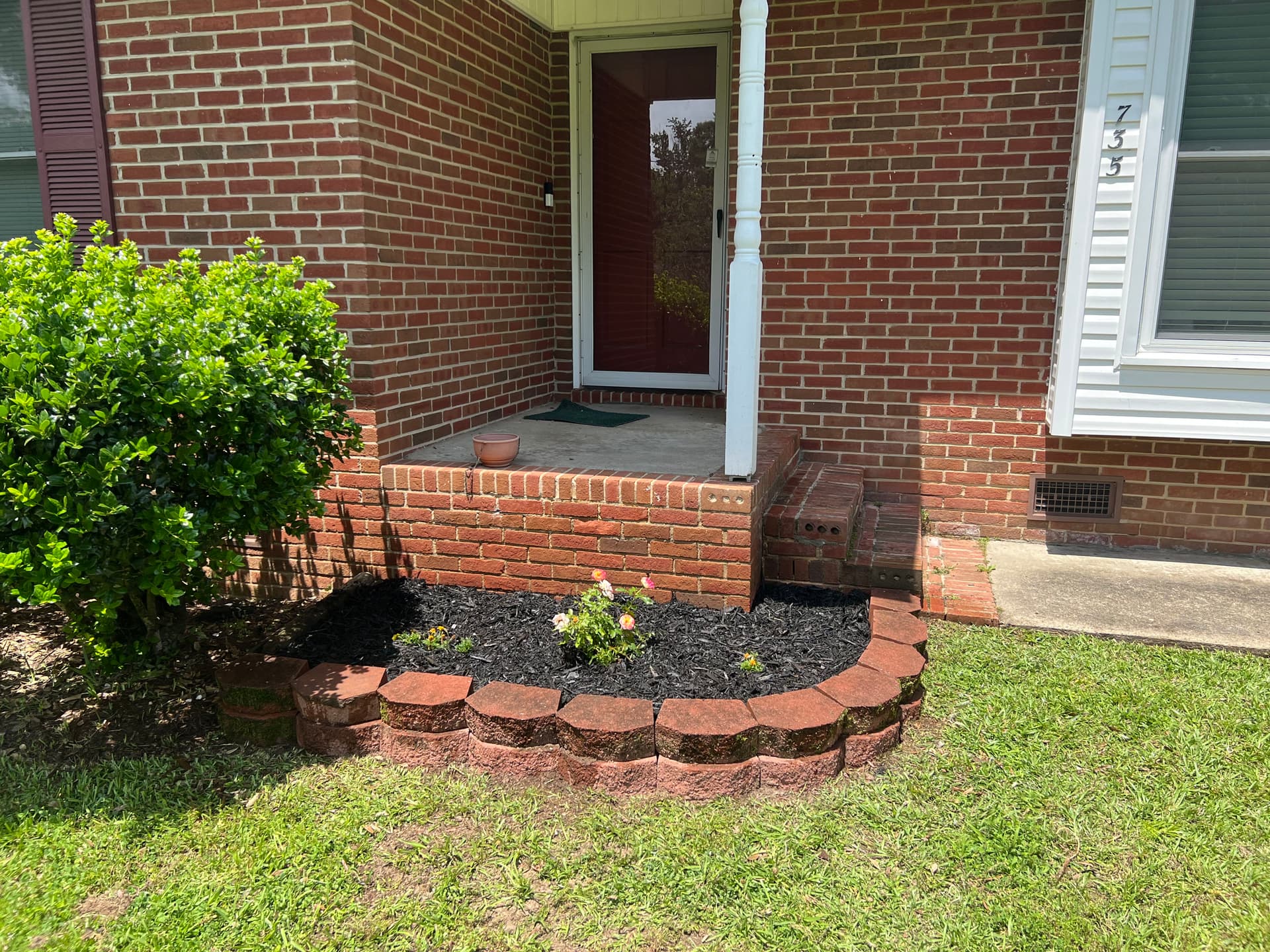 Flower Bed Full Reset With Fresh Mulch and New Plantings