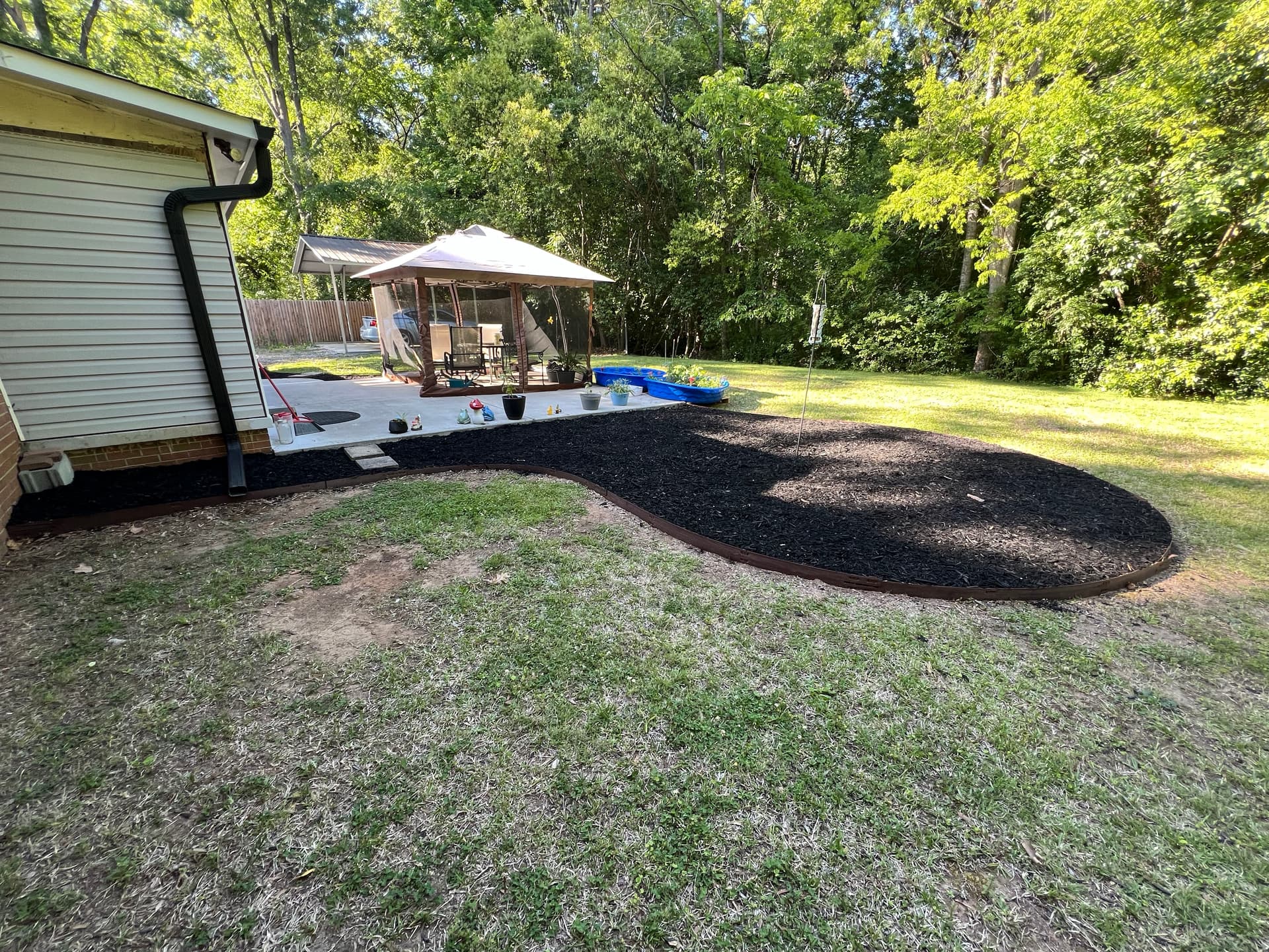 Fresh Mulch Installation Cleans Up This Rental Property