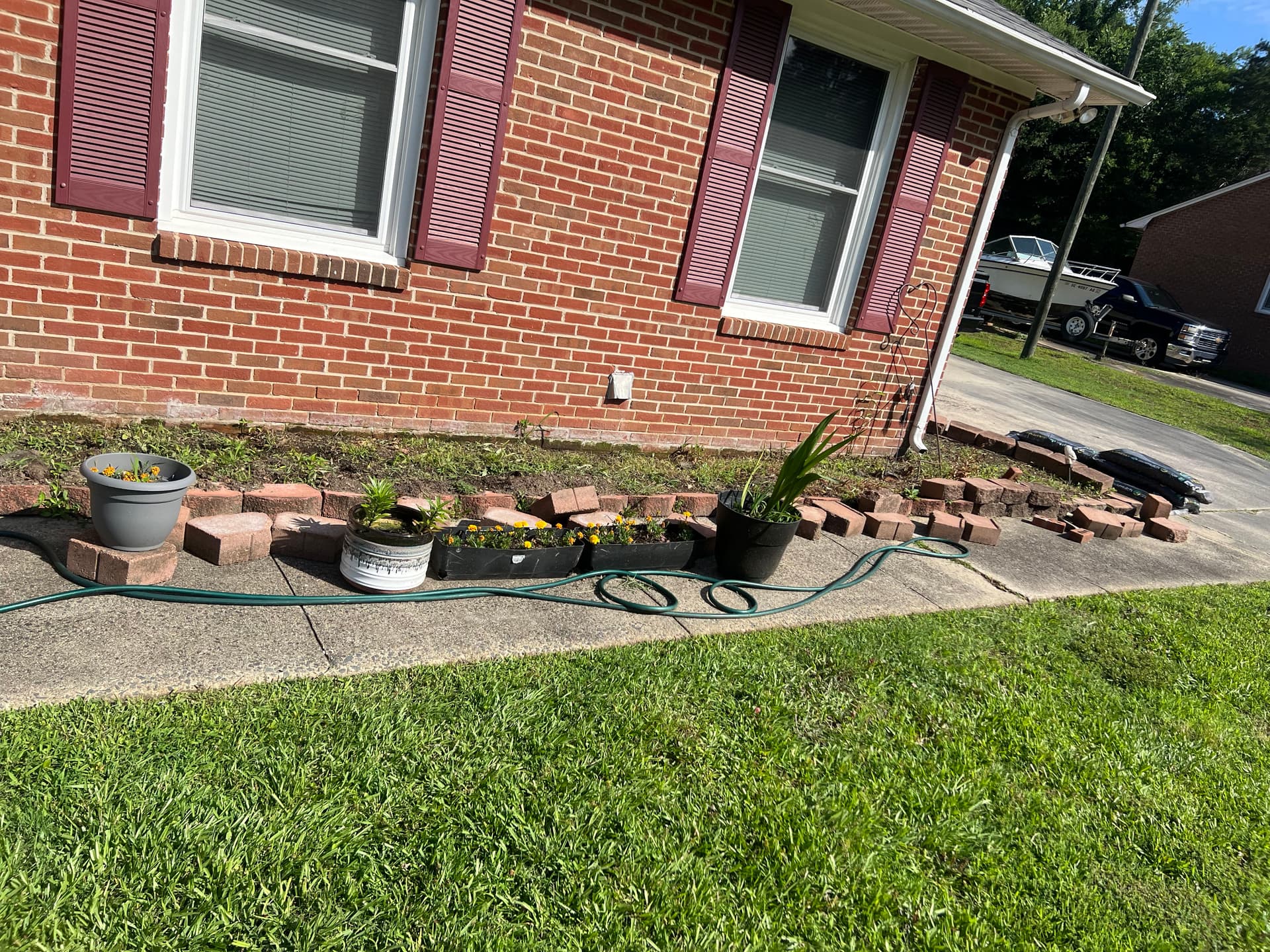 Flower Bed Full Reset With Fresh Mulch and New Plantings