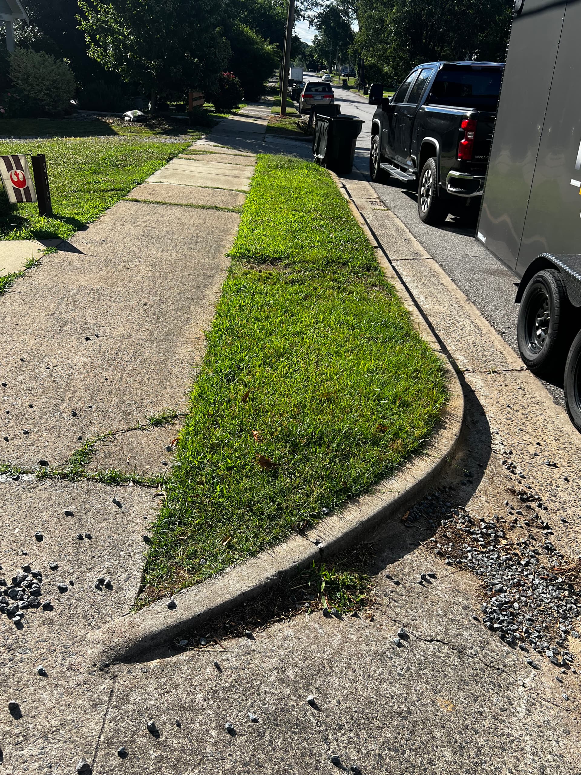 Overgrown Front Yard Gets a Clean, Sharp Mow
